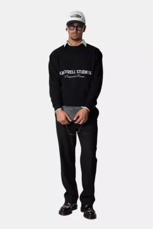 Quotrell studios knitted crewneck black/white
