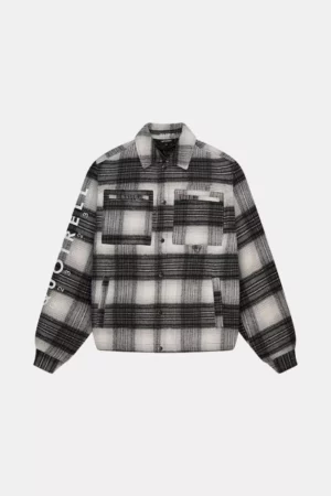 Quotrell wyatt quilted jacket black/white