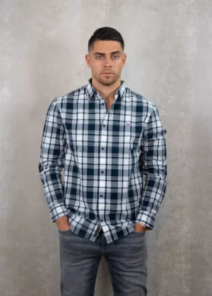 Tommy Jeans dm0dm19655 0gy dark night navy big check