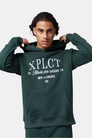 XPLCT carbon hoodie green