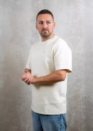 AB Lifestyle regular fit tee white swan