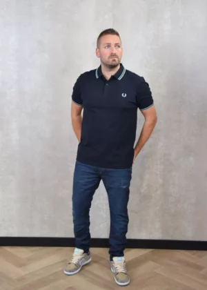 Fred Perry m3600 l51 navy/siver blue/silver blue