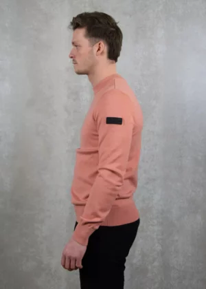 Malelions knitted crewneck coral