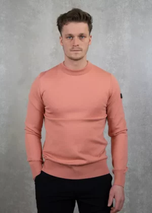 Malelions knitted crewneck coral