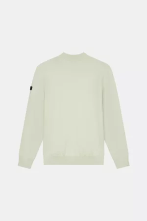 Malelions knitted crewneck pale aqua
