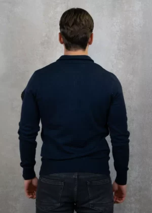 Malelions knitted quarter zip 303 navy