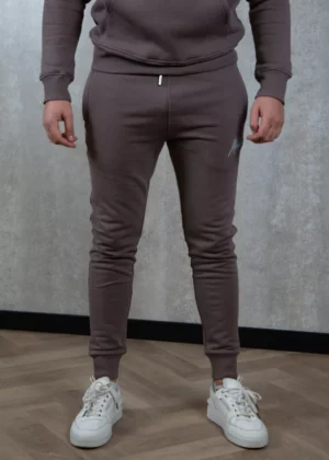 Malelions striped signature sweatpants stone brown