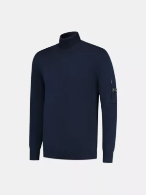Quotrell papillon knitted sweater navy
