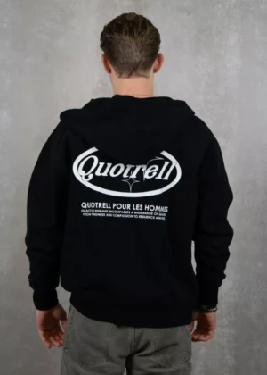 Quotrell sydney zip hoodie black/white