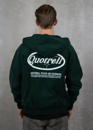 Quotrell sydney zip hoodie petrol/white