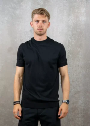 Malelions knitted t-shirt black