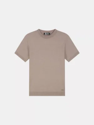 Malelions knitted t-shirt taupe