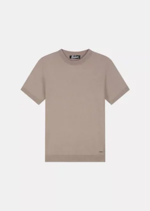 Malelions knitted t-shirt taupe