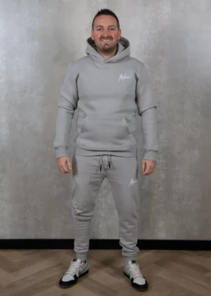 Malelions signature tracksuit grey