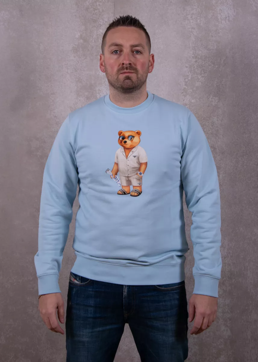 Baron Filou cxiii pullover sky blue