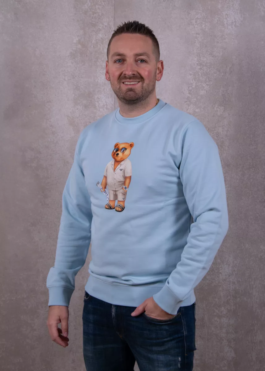 Baron Filou cxiii pullover sky blue