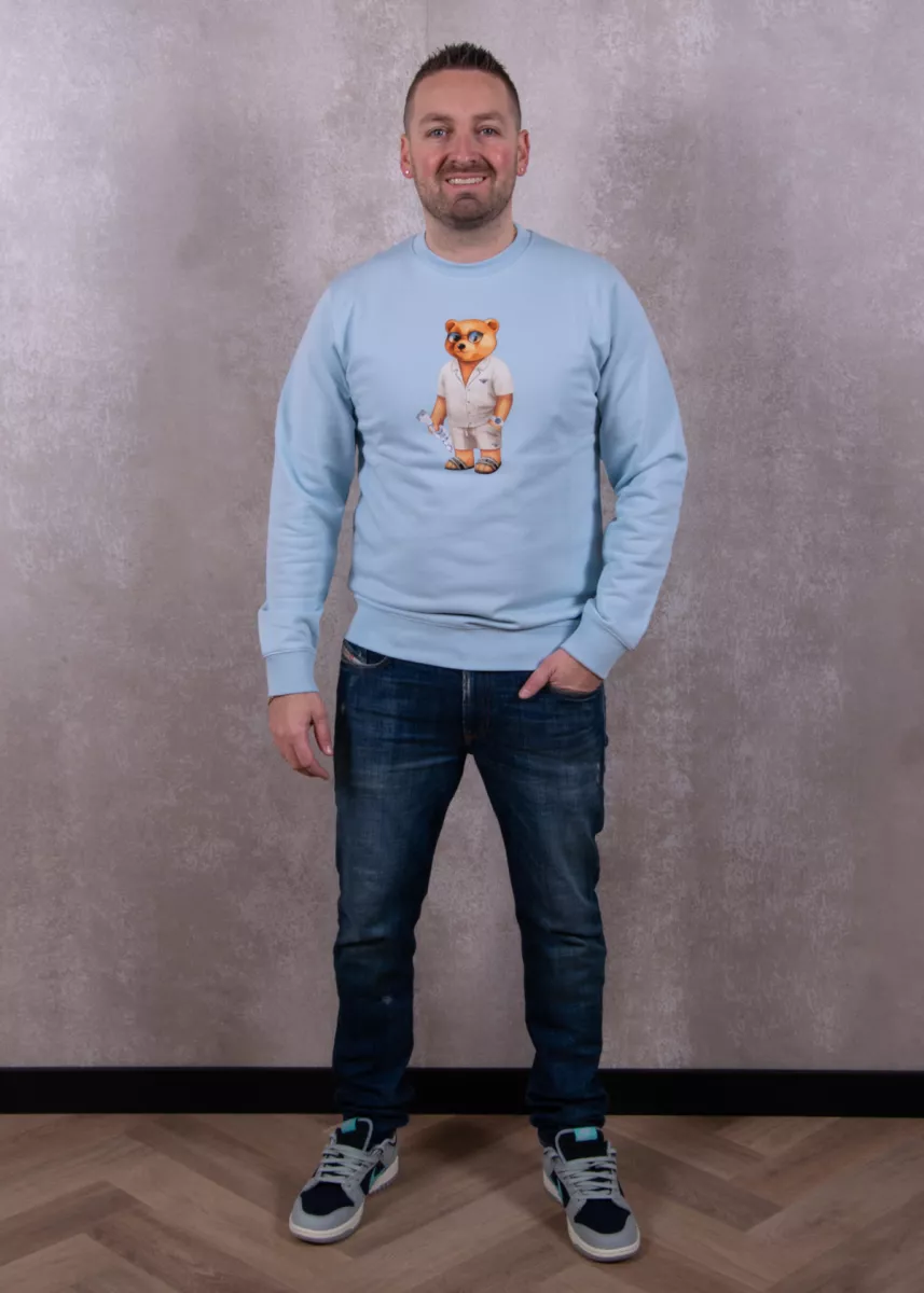 Baron Filou cxiii pullover sky blue