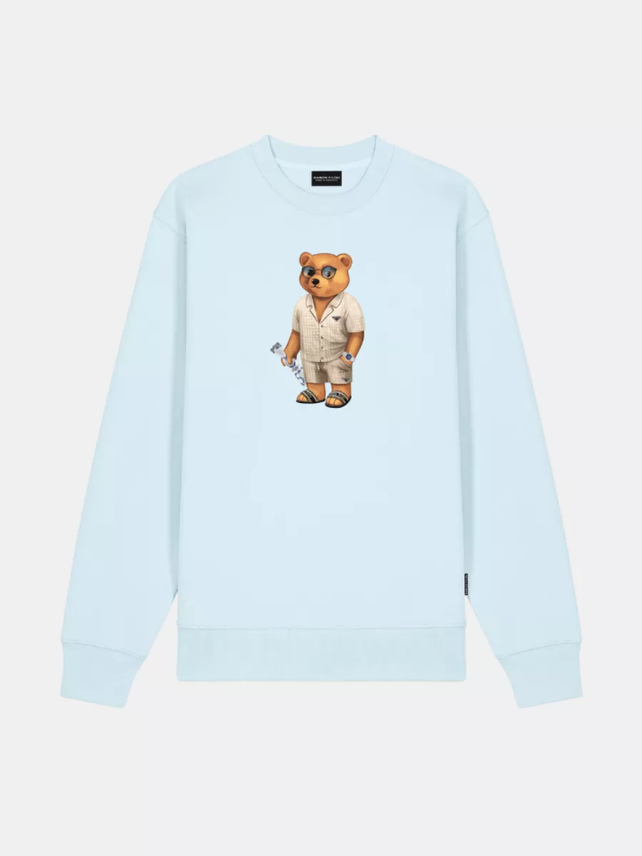 Baron Filou cxiii pullover sky blue