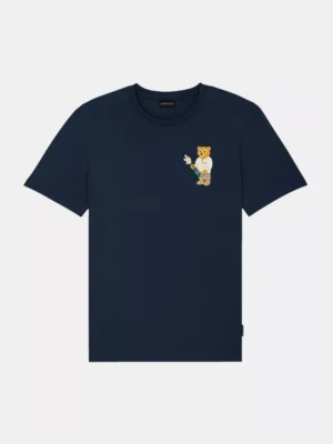 Baron Filou cxiv chestprint t-shirt navy blue