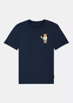 Baron Filou cxiv chestprint t-shirt navy blue