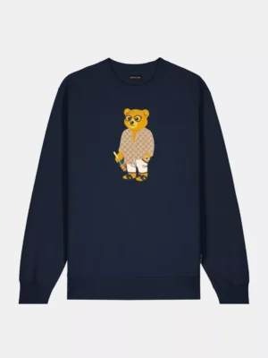 Baron Filou cxviii embroidered pullover navy blue