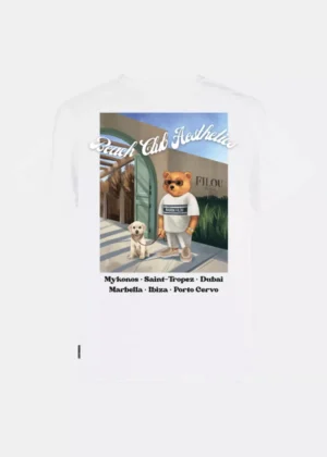 Baron Filou cxxiv poster backprint t-shirt white