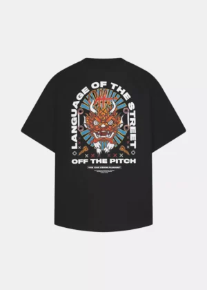 OFF THE PITCH dragon oversized tee 998 black