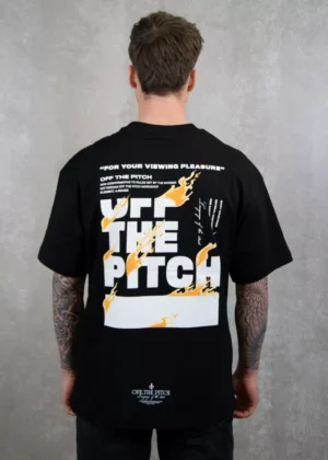 OFF THE PITCH lit loose fit tee 998 black