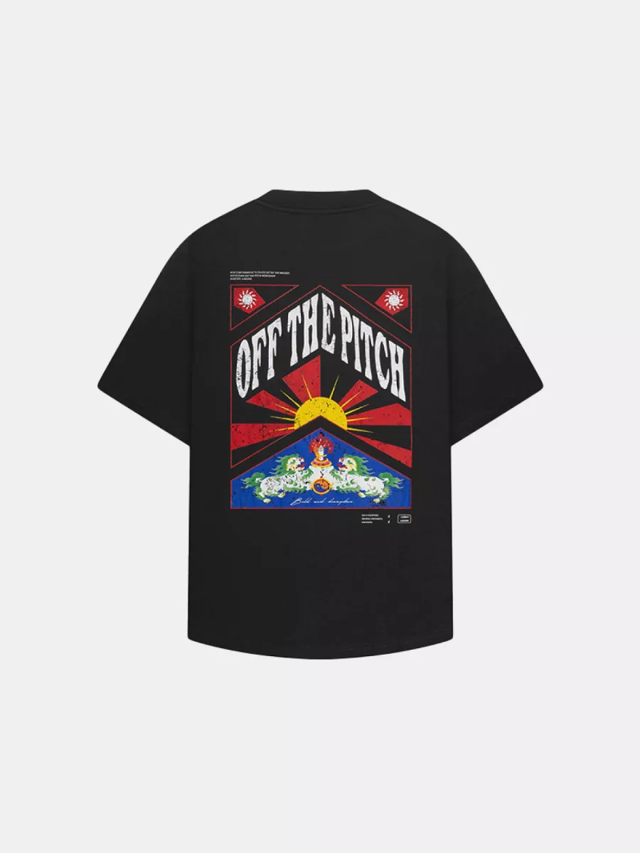 OFF THE PITCH season oversized tee 998 black