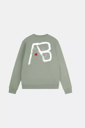 AB Lifestyle canvas crewneck with print desert sage