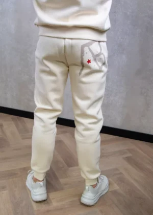 AB Lifestyle canvas jogger with print white swan