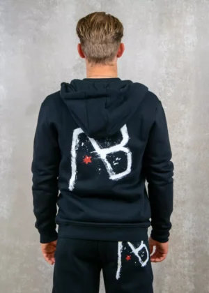 AB Lifestyle canvas vest with print jet black