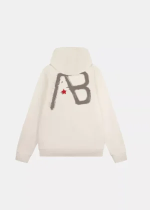 AB Lifestyle canvas vest with print white swan