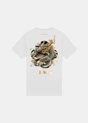 AB Lifestyle ink tee dragon bright white