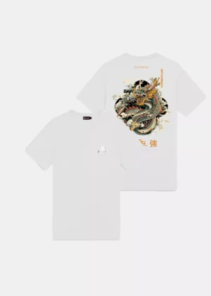 AB Lifestyle ink tee dragon bright white