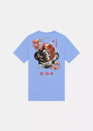 AB Lifestyle ink tee koi cornflower blue