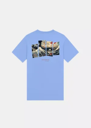 AB Lifestyle ink tee ocean cornflower blue/navy
