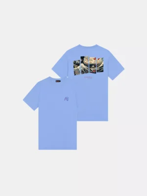 AB Lifestyle ink tee ocean cornflower blue/navy