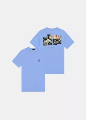 AB Lifestyle ink tee ocean cornflower blue/navy