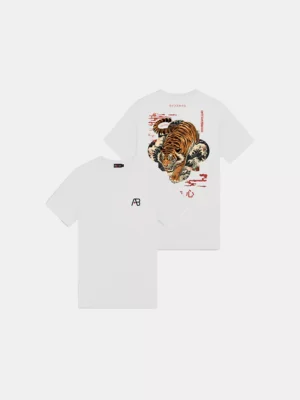 AB Lifestyle ink tee tiger bright white