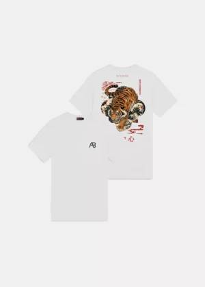 AB Lifestyle ink tee tiger bright white