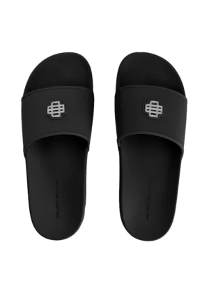 Black Bananas monogram plate slides black