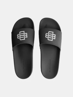 Black Bananas monogram slides black