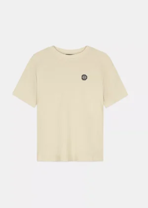 Black Bananas monogram waffle t-shirt beige