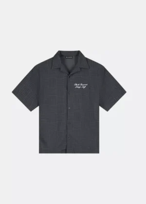 Black Bananas terry resort shirt navy
