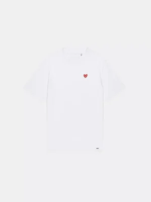 Croyez felt heart t-shirt white/red