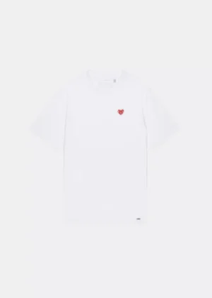 Croyez felt heart t-shirt white/red