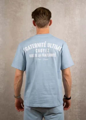 Croyez fraternite t-shirt light blue