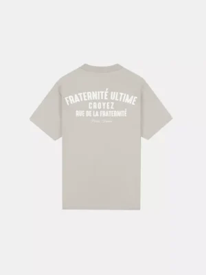 Croyez fraternite t-shirt sage green