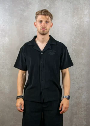 Croyez fraternite towelling shirt black